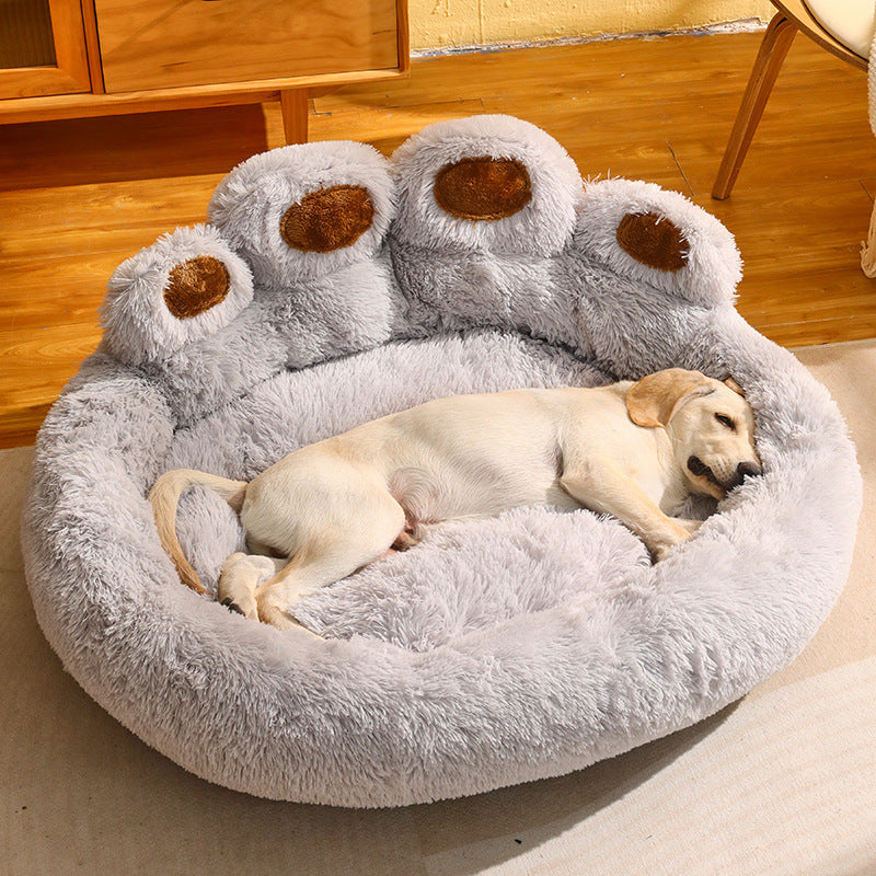 Cama cálida para perros medianos y grandes, para perros Corgi, Golden Retriever, sofá con colchón forrado de vellón